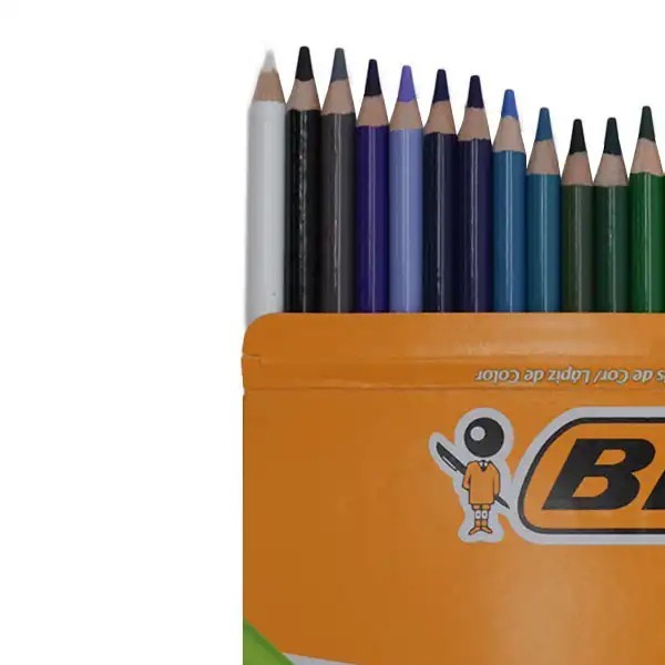 COLORES ESTUCHE C24 L. EVOLUTION BIC HEXAG.